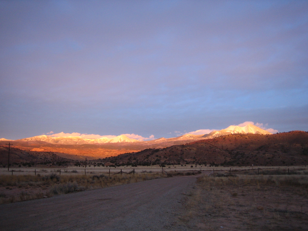 Sunset and the La Sals